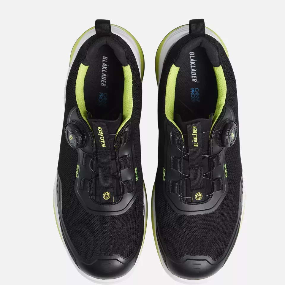 Blaklader 248600009943, STRIKER Safety Shoe, Black/Lime Green, image 2, gallery thumbnail