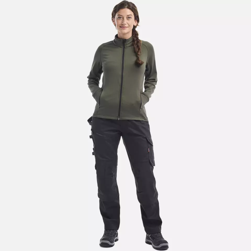 Blaklader 474525394209, STRIKER Women's Fleece Jacket, Forest Green, image 5, gallery thumbnail