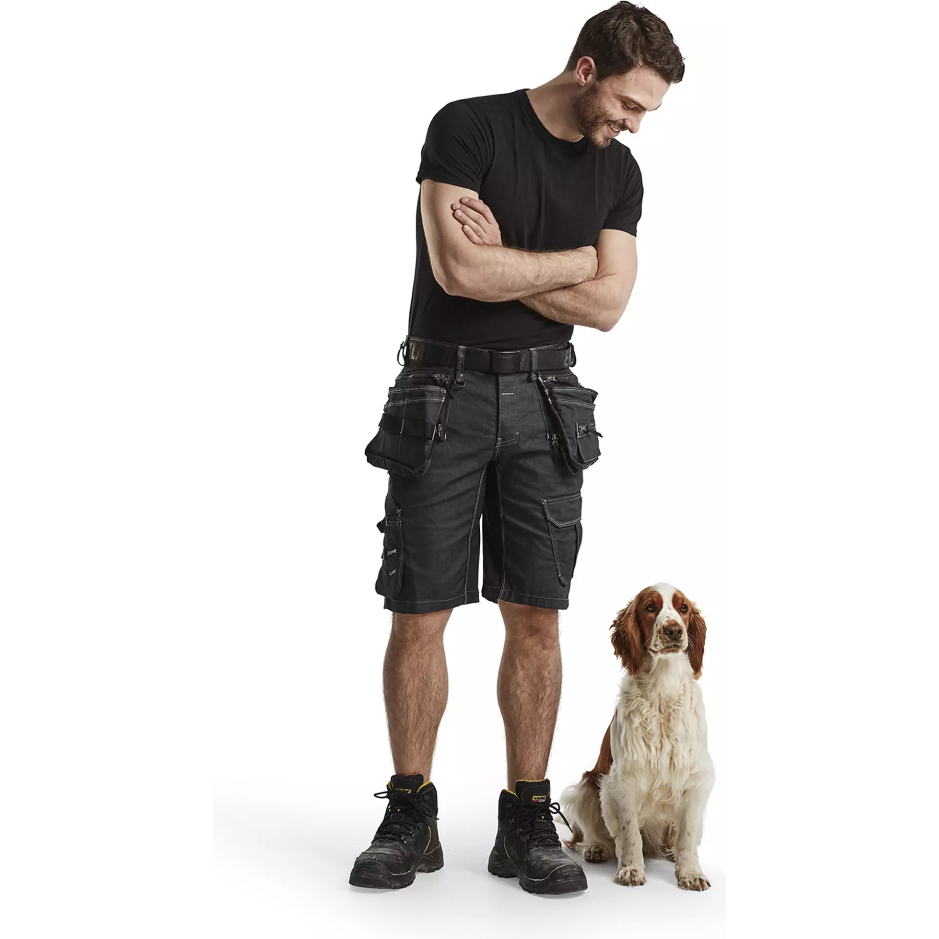 Blaklader 199211419900, X1900 Stretch Craftsman Shorts, Black, image 5