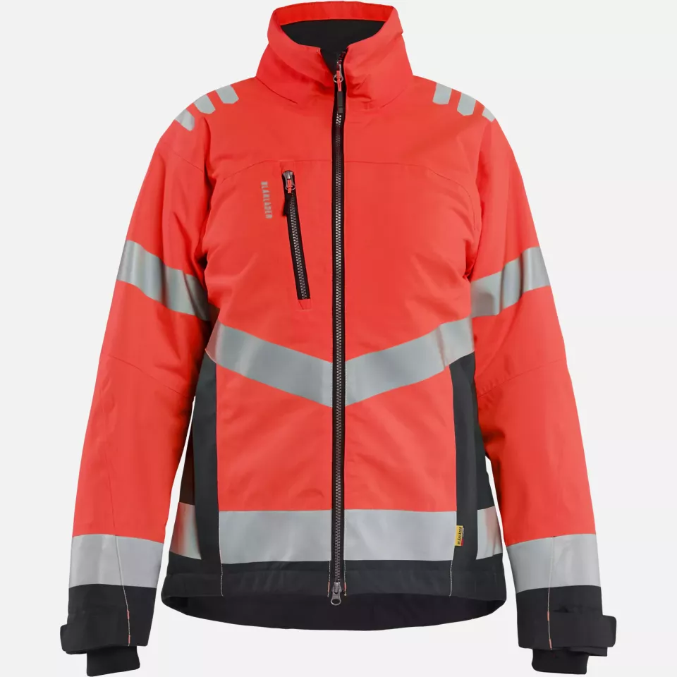 Blaklader 476219775599, Women's High Vis Winter Jacket Lightly Lined, High Vis Red/Black, image 1, gallery thumbnail