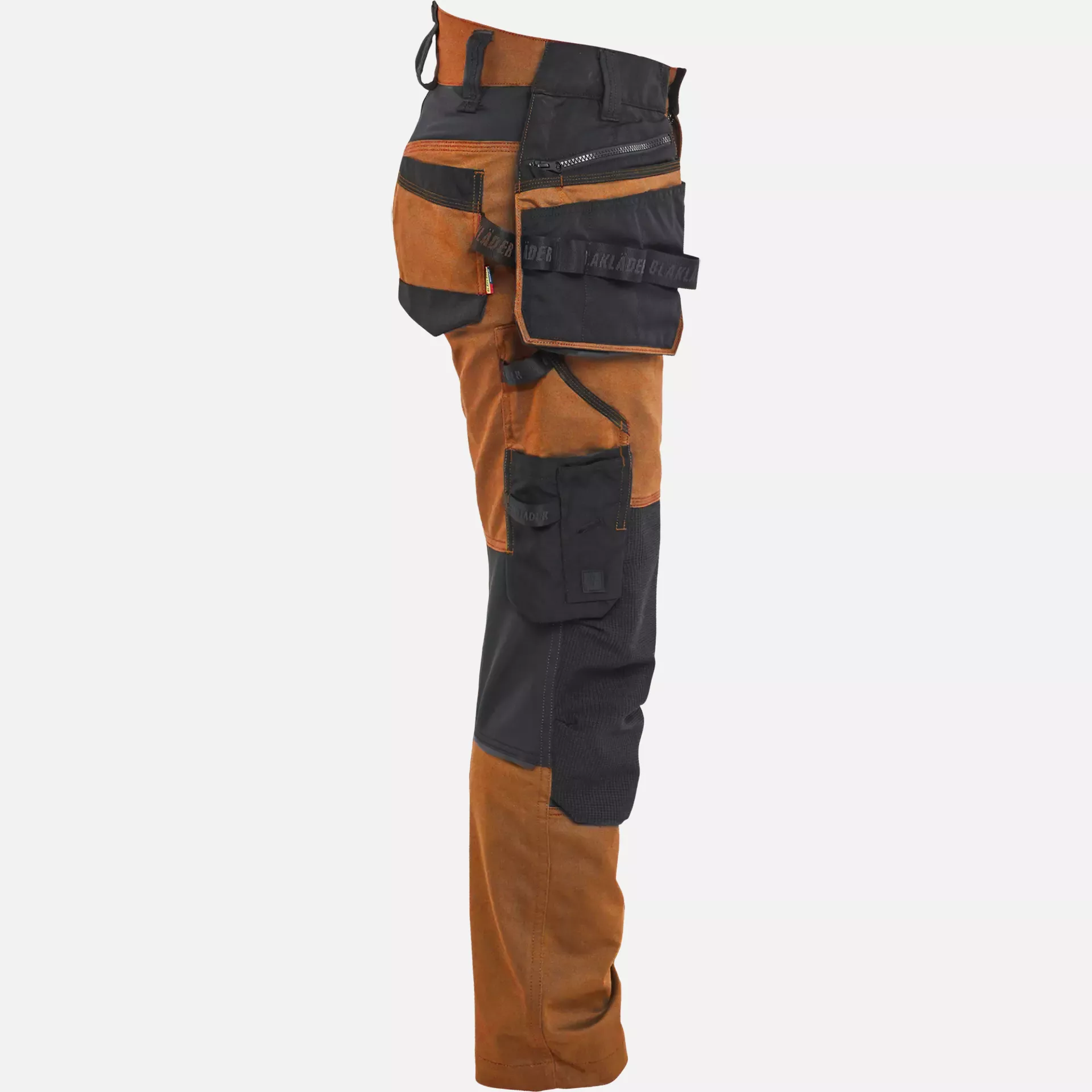 Blaklader 717011494099, STRIKER Women's Stretch Craftsman Work Trousers, Rust/Black, image 2