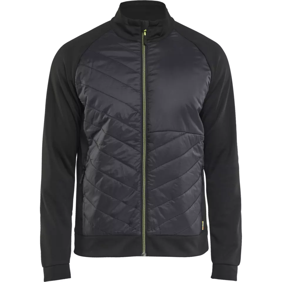 Blåkläder 341825269933, Hybrid Sweater, Black/Hi-Vis Yellow, image 1, gallery thumbnail