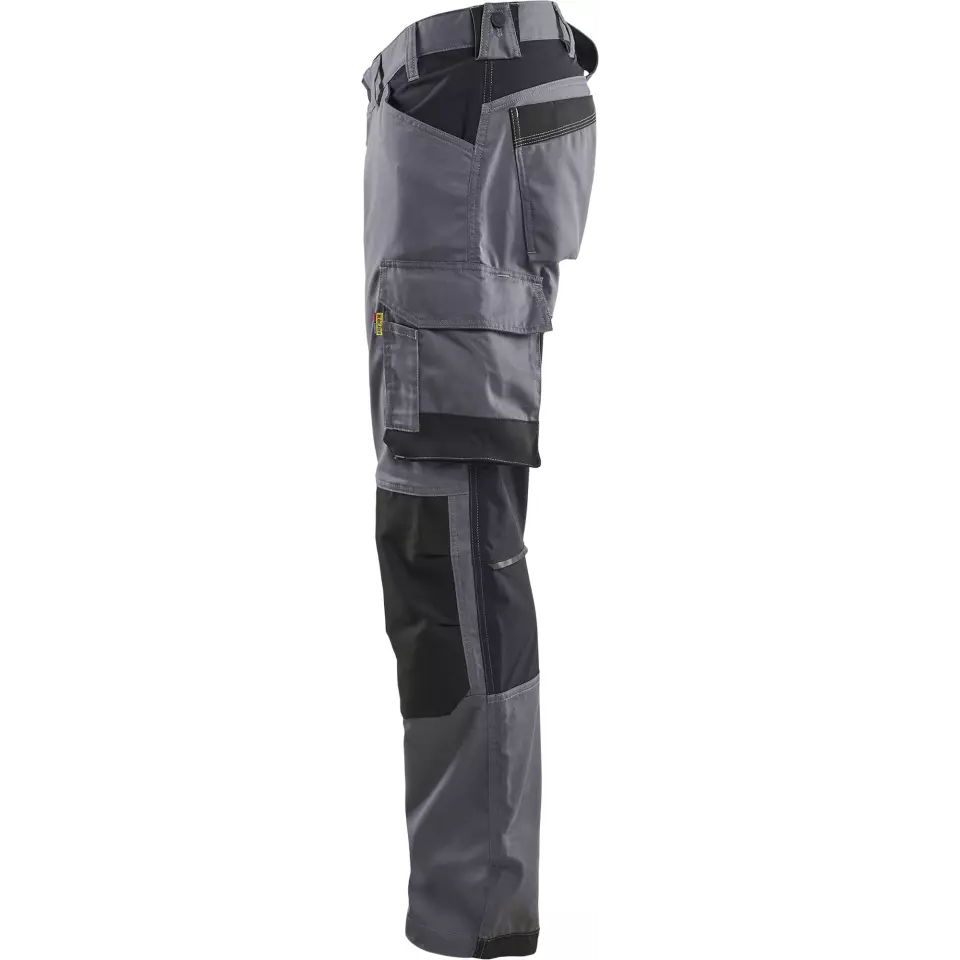 Blaklader 175118329600, Stretch Craftsman Work Trousers, Medium Grey, image 3, gallery thumbnail