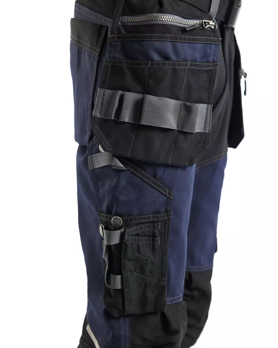 Blåkläder 159013438699, Stretch Craftsman Work Pants, Dark Navy/Black, image 10, gallery thumbnail