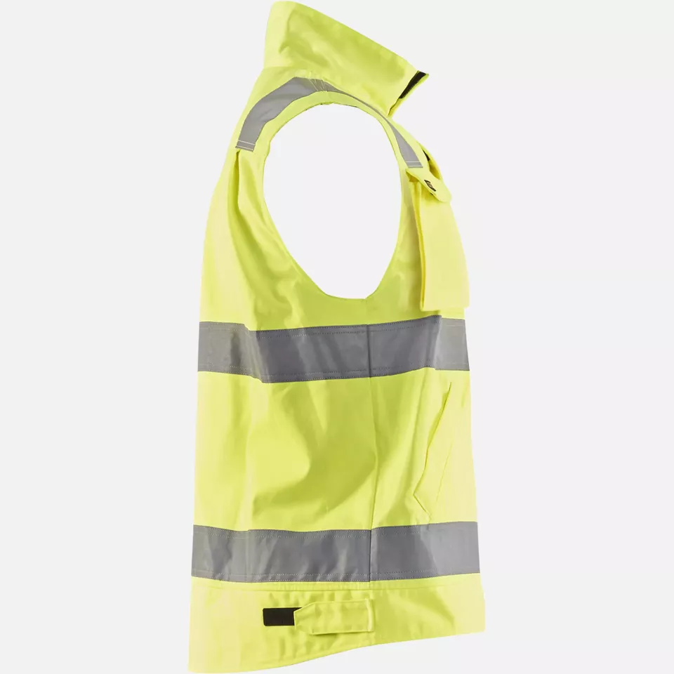 Blaklader 850518043389, High Vis Vest, Yellow/Navy Blue, image 2, gallery thumbnail