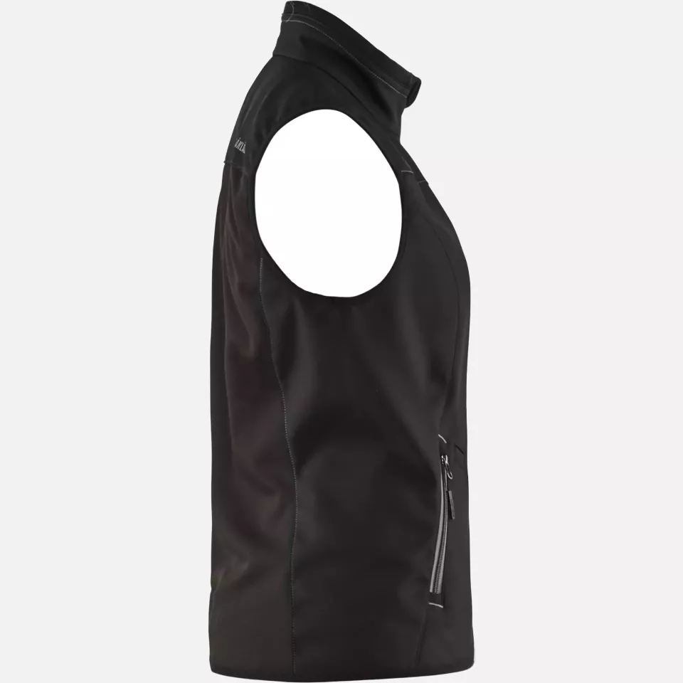 Blaklader 385125169998, Ladies Softshell Vest, Black/Dark Grey, image 2, gallery thumbnail