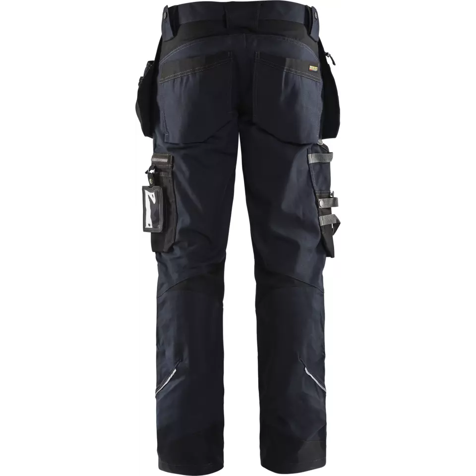 Blåkläder 159013438699, Stretch Craftsman Work Pants, Dark Navy/Black, image 4, gallery thumbnail