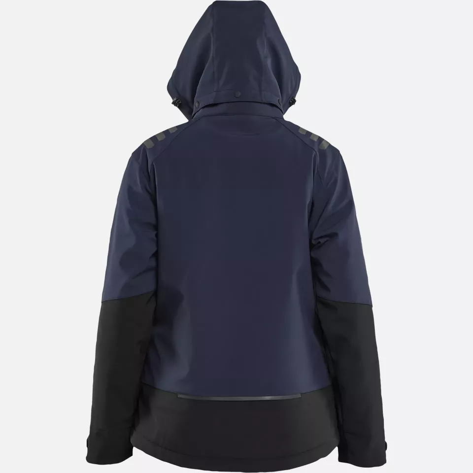 Blaklader 475125138699, Ladies Softshell Winter Jacket Lightly Lined, Dark Navy/Black, image 5, gallery thumbnail
