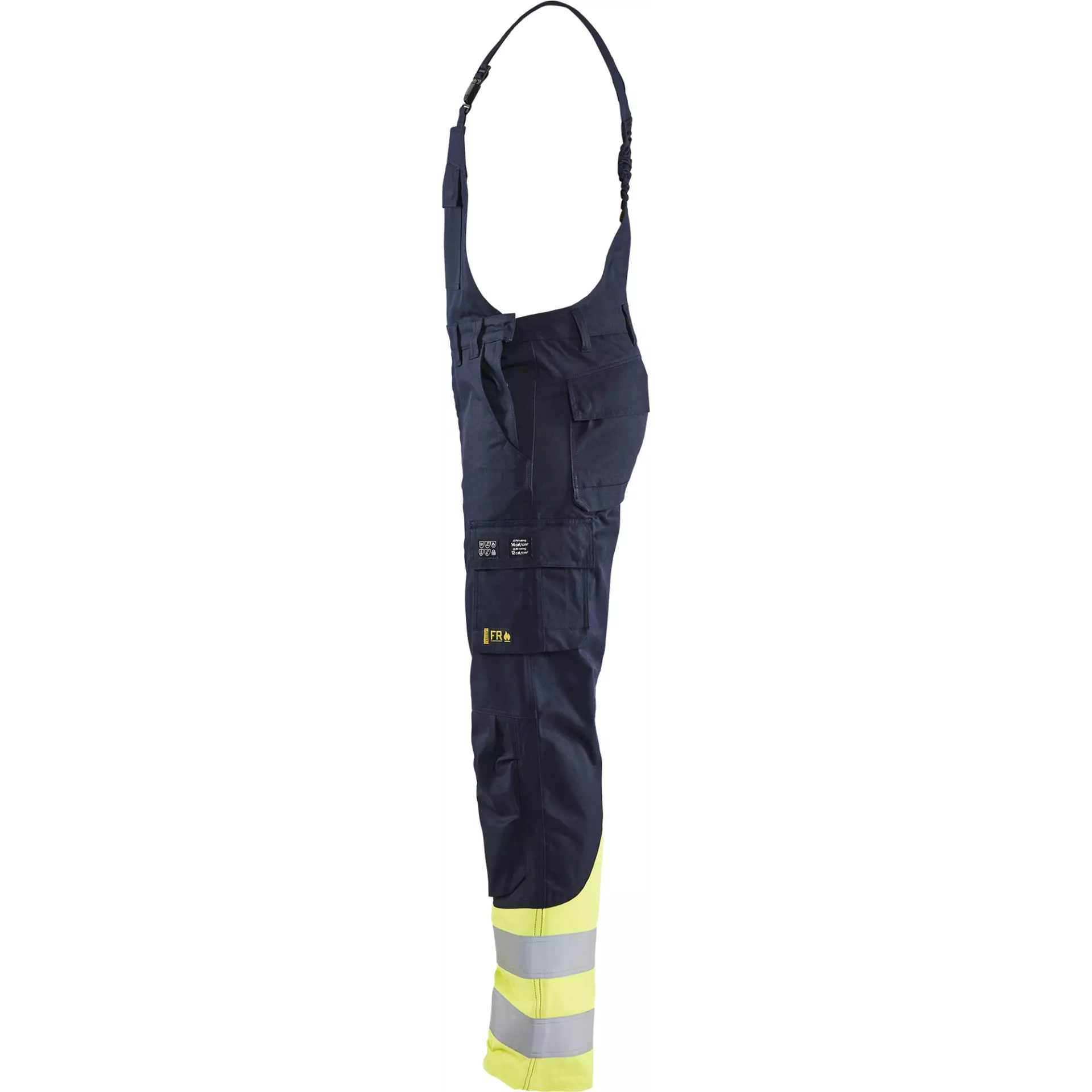 Blåkläder 260515198933, Stahl Latzhose, Marineblau/ Gelb, image 3