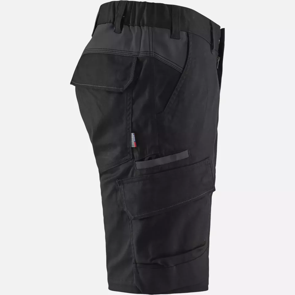 Blaklader 144618329998, Industry Stretch Shorts, Black/Dark Grey, image 2, gallery thumbnail