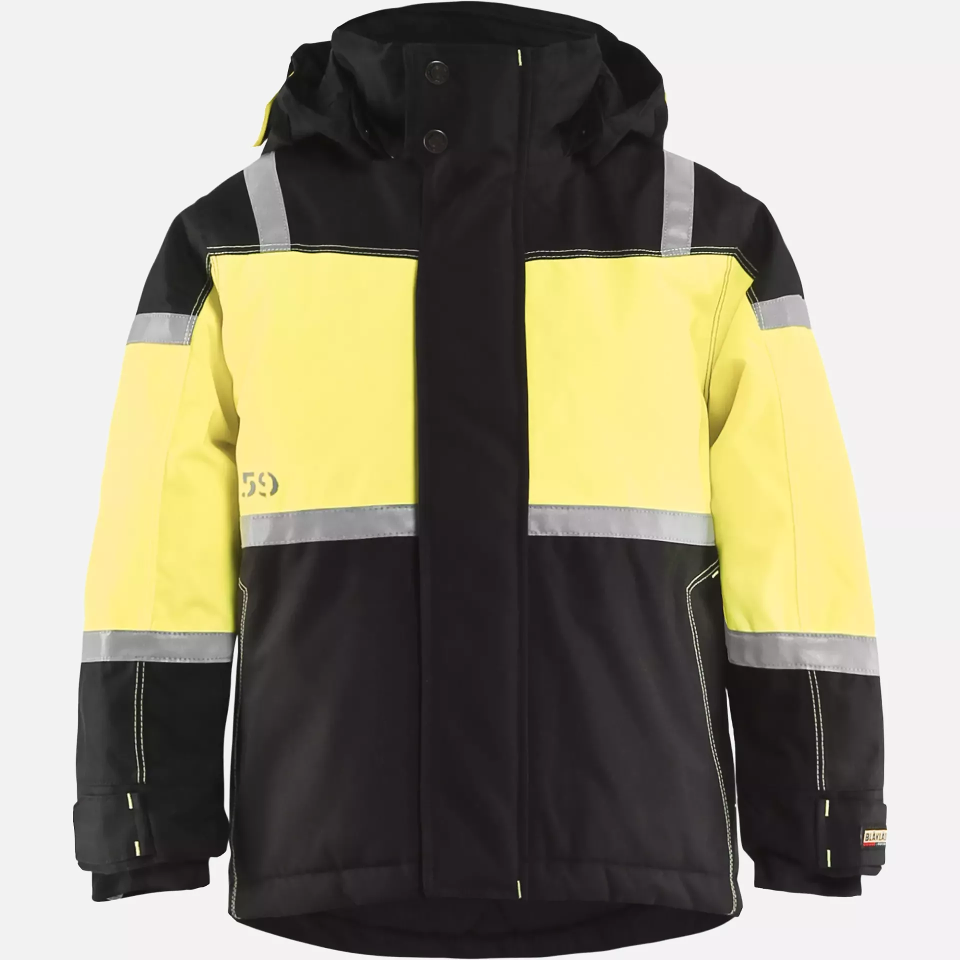 Blaklader 485819779933, Children's Winter Jacket, Black/Yellow, image 1