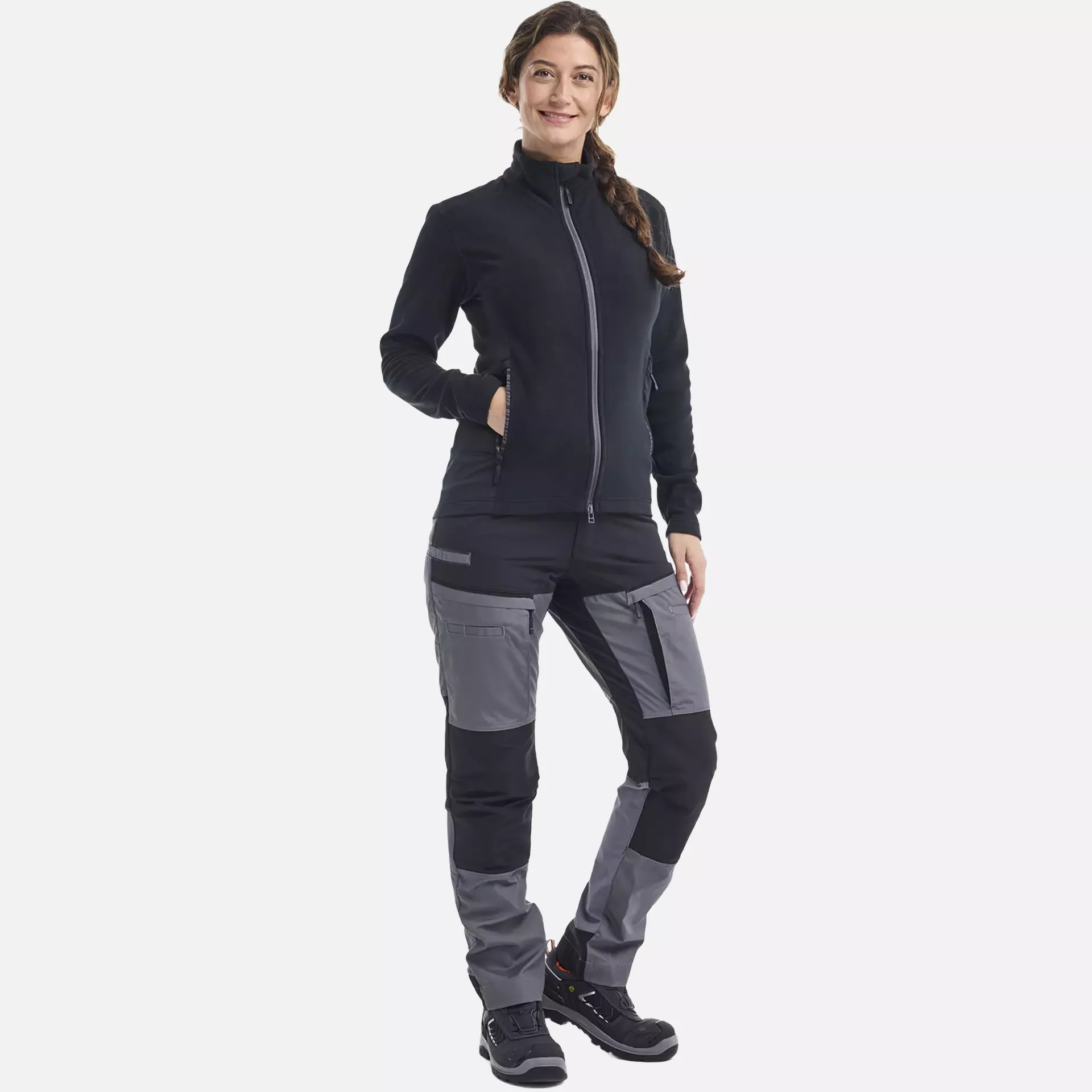 Blaklader 716618459699, Damen Stretch Servicehose, Mittelgrau/Schwarz, image 4
