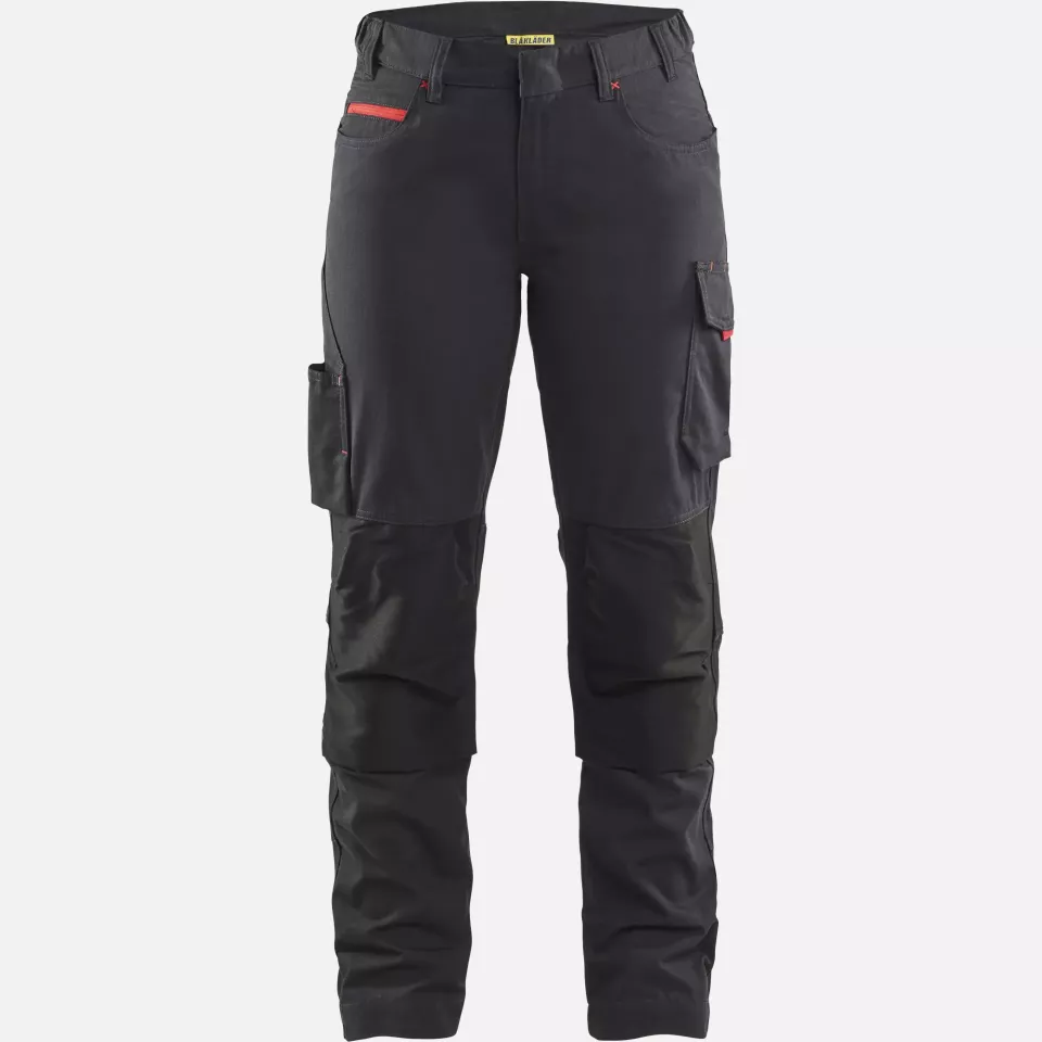 Blaklader 719513309956, Damen Stretch Arbeitshose, Schwarz/Rot, image 9, gallery thumbnail