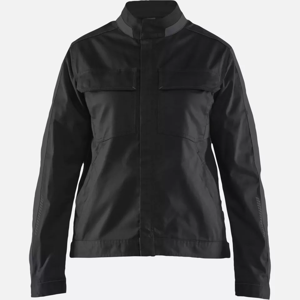 Blaklader 444318329998, Ladies Industry Stretch Jacket, Black/Dark Grey, image 1, gallery thumbnail