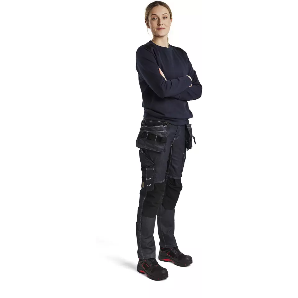 Blåkläder 340811588699, Ladies Sweatshirt, Dark Navy/Black, image 5, gallery thumbnail