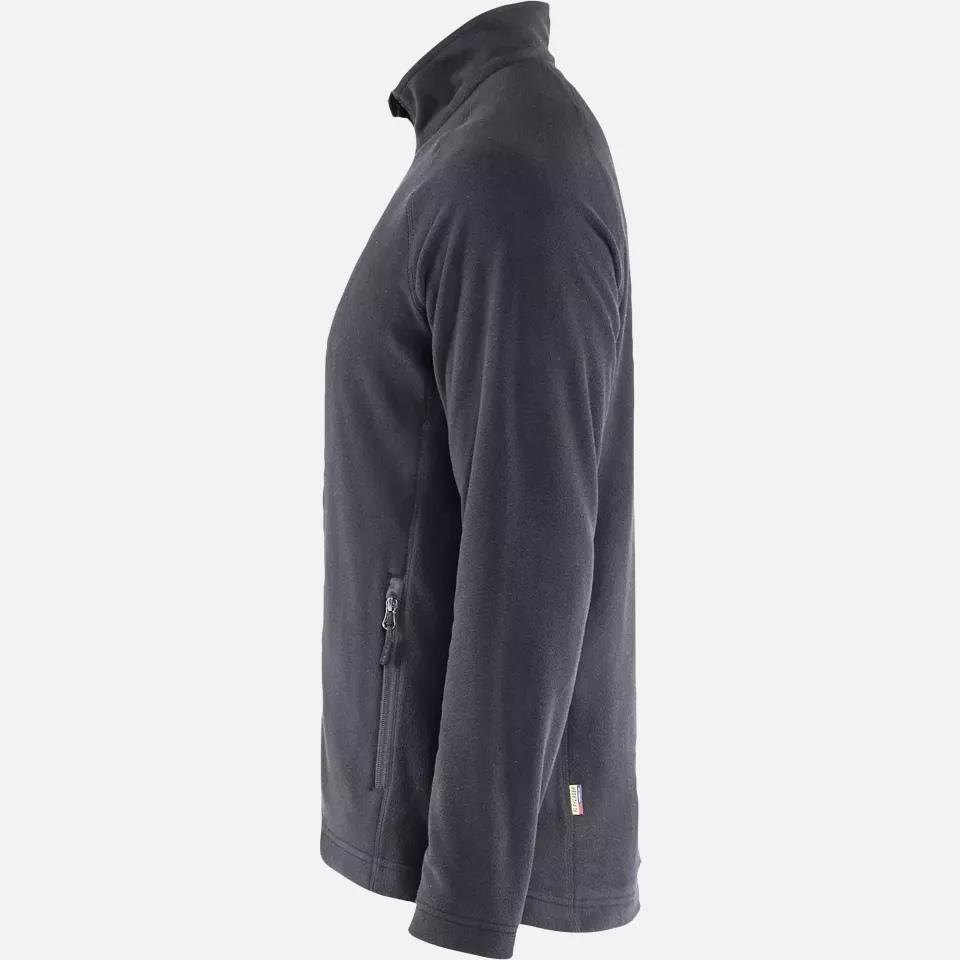 Blaklader 472110109600, Microfleece Jacket, Medium Grey, image 3, gallery thumbnail