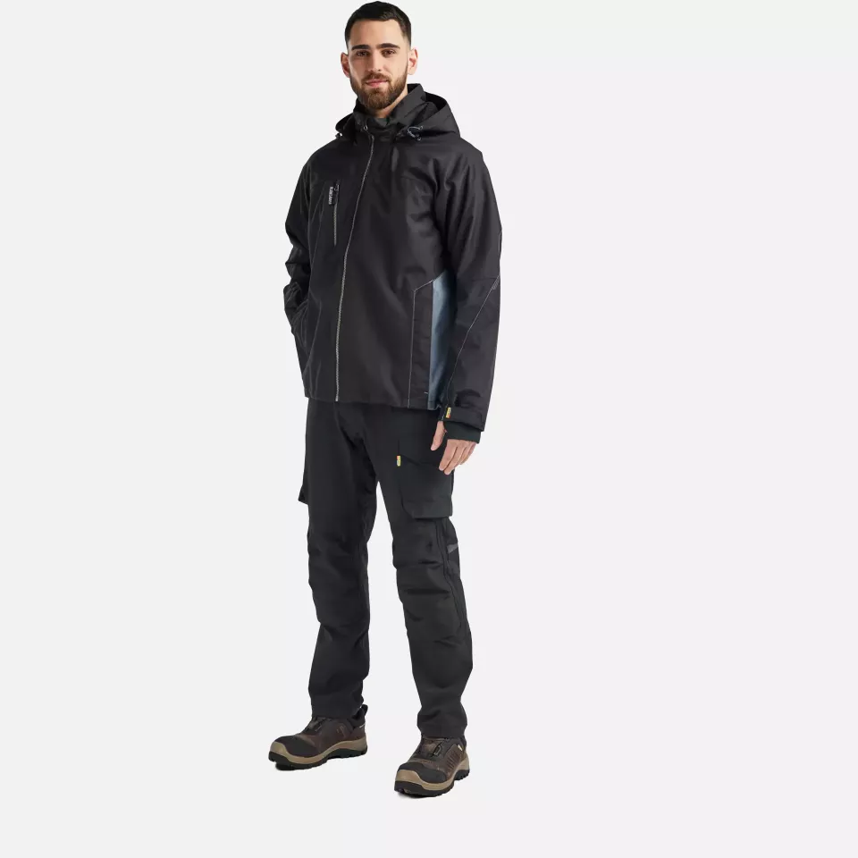 Blaklader 489019779994, Lined Lightweight Winter Jacket, Black/Grey, image 5, gallery thumbnail