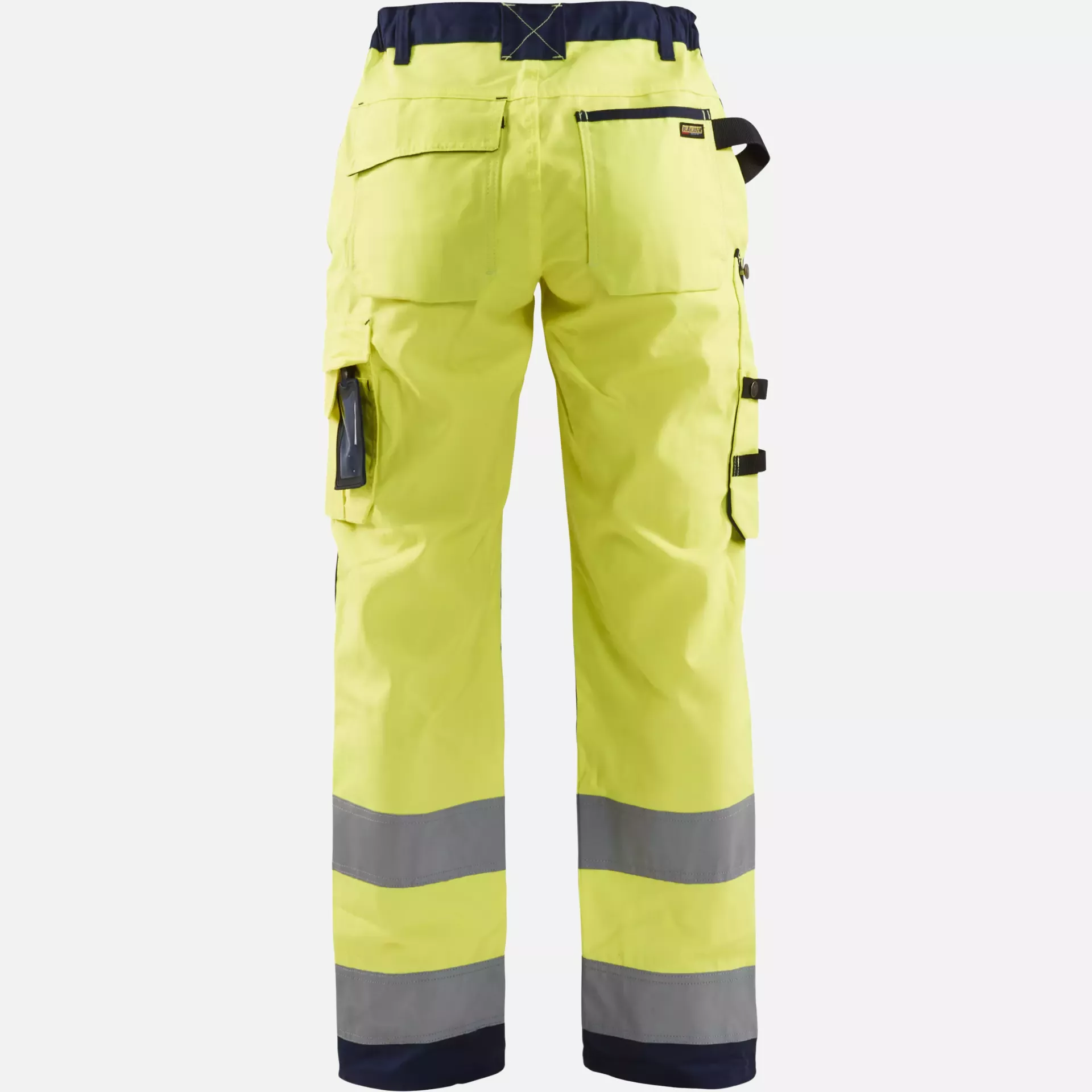 Blaklader 715518113389, High Vis Ladies Work Trousers, Yellow/Navy Blue, image 4