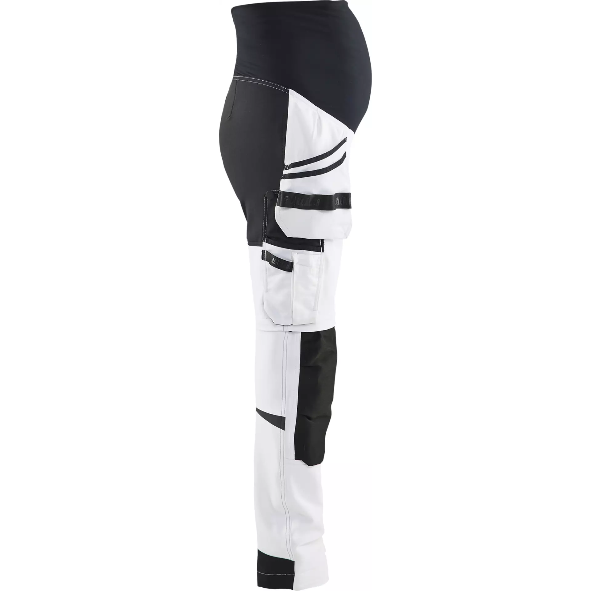 Blaklader 710216421099, Zip-Off Painter Maternity Trousers, White/Black, image 2
