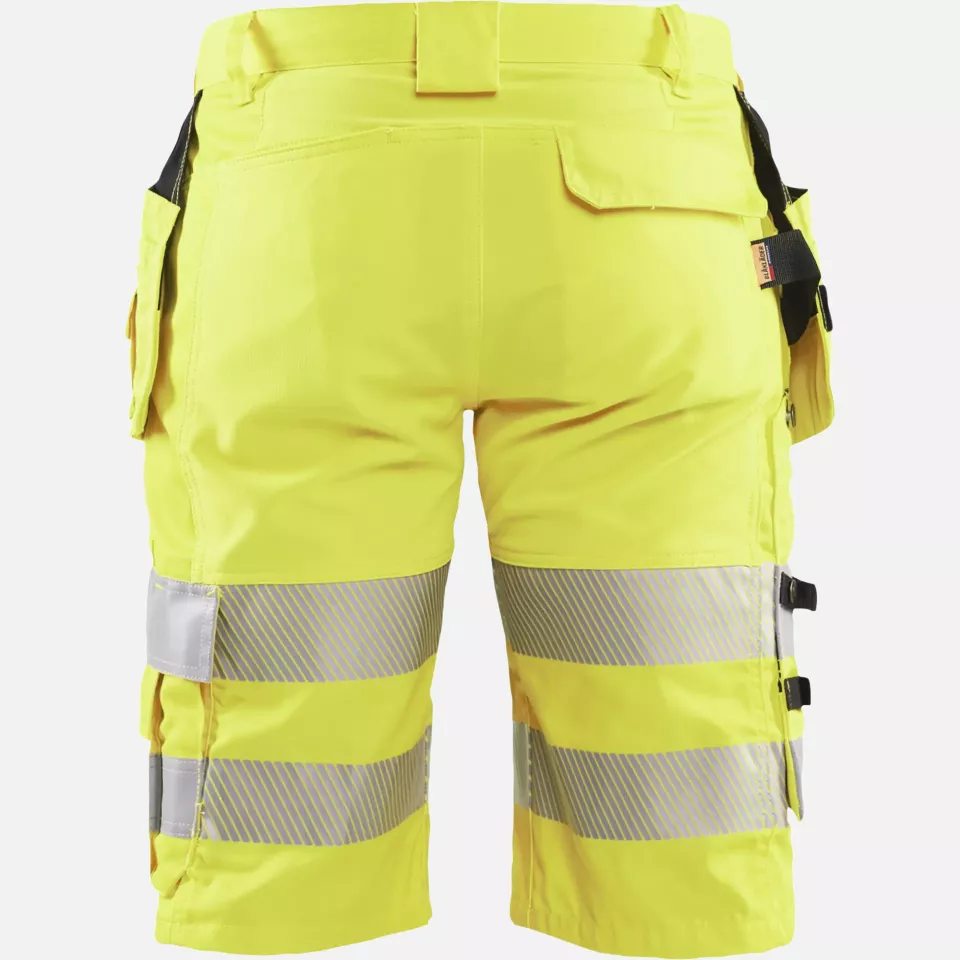 Blaklader 158618113300, High Vis Stretch Shorts, Yellow, image 4, gallery thumbnail