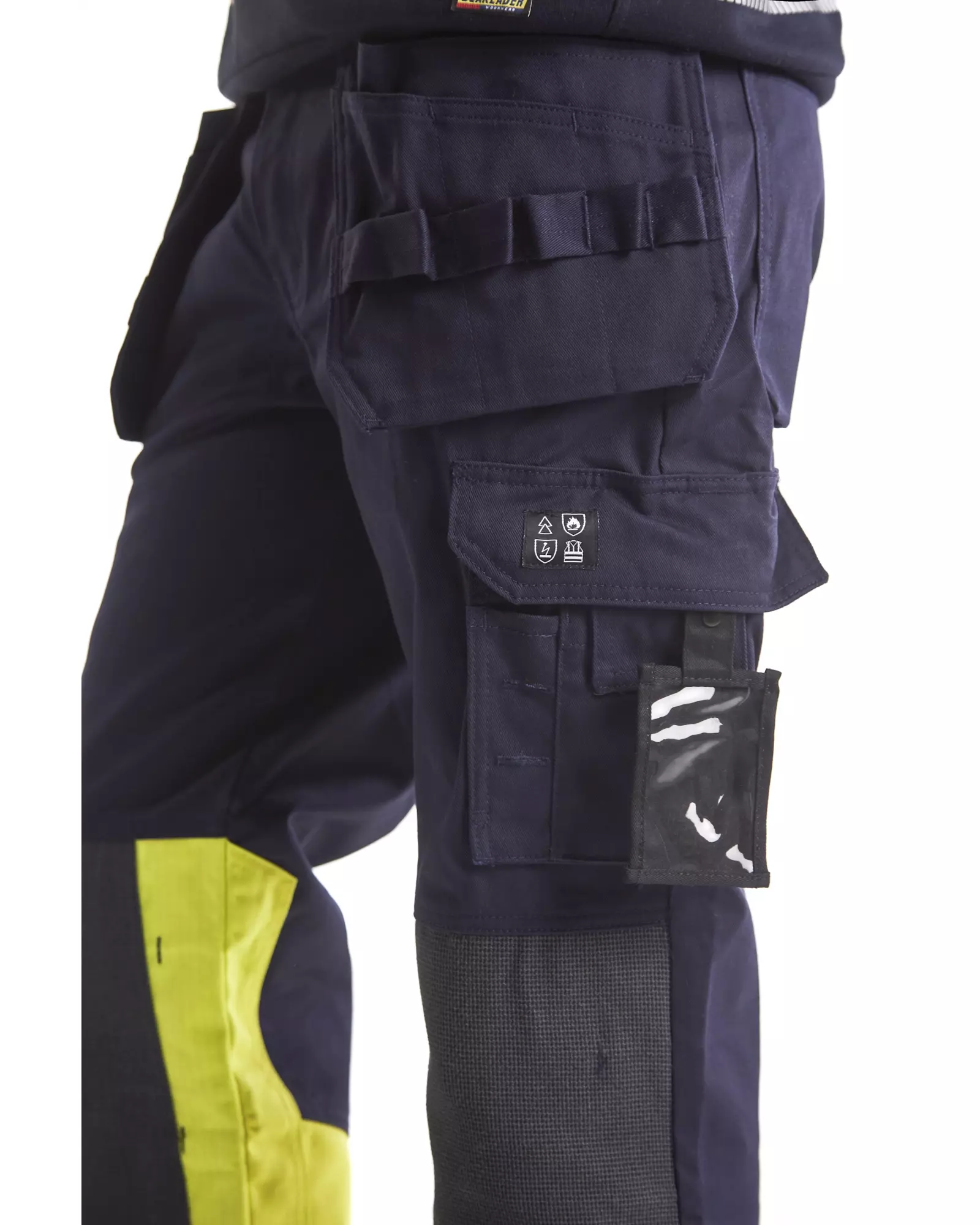 Blåkläder 147915148933, Multi-Norm Craftsman Work Trousers, Navy Blue/ Yellow, image 6