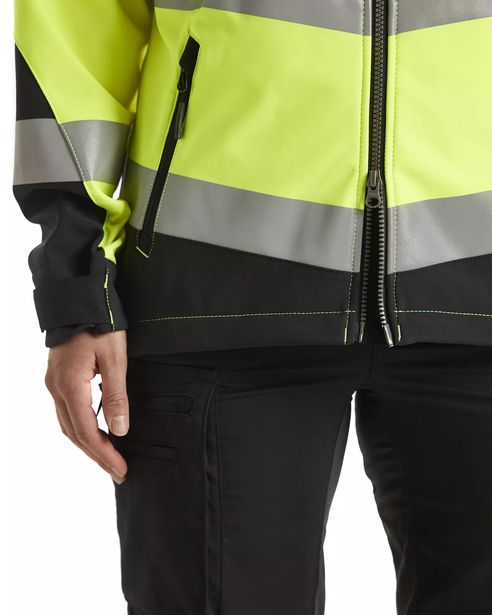 Blaklader 479125133399, High Vis Damen Softshell Jacke, Gelb/Schwarz, image 7