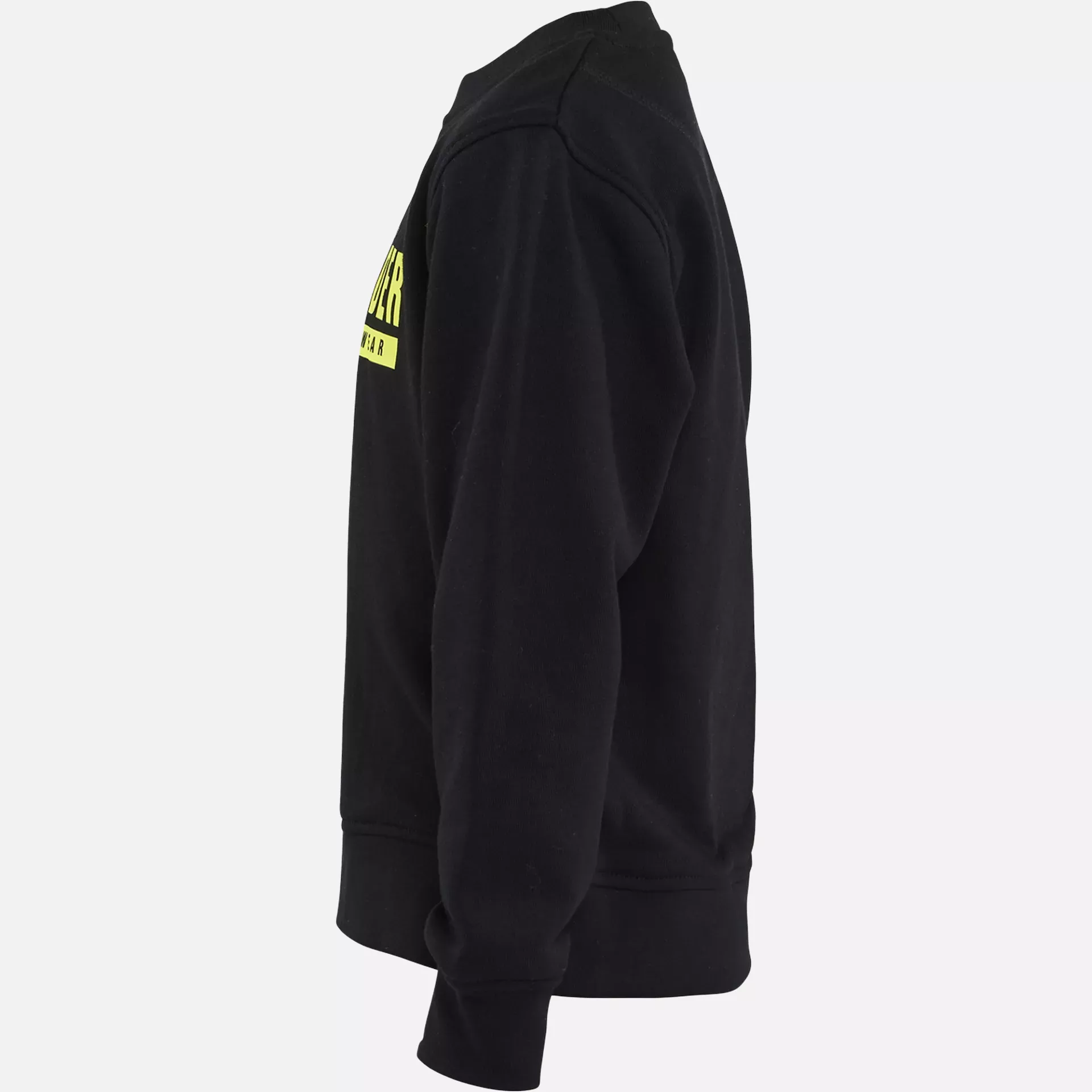 Blaklader 520511589933, Kids Sweatshirt, Black/High Vis Yellow, image 3