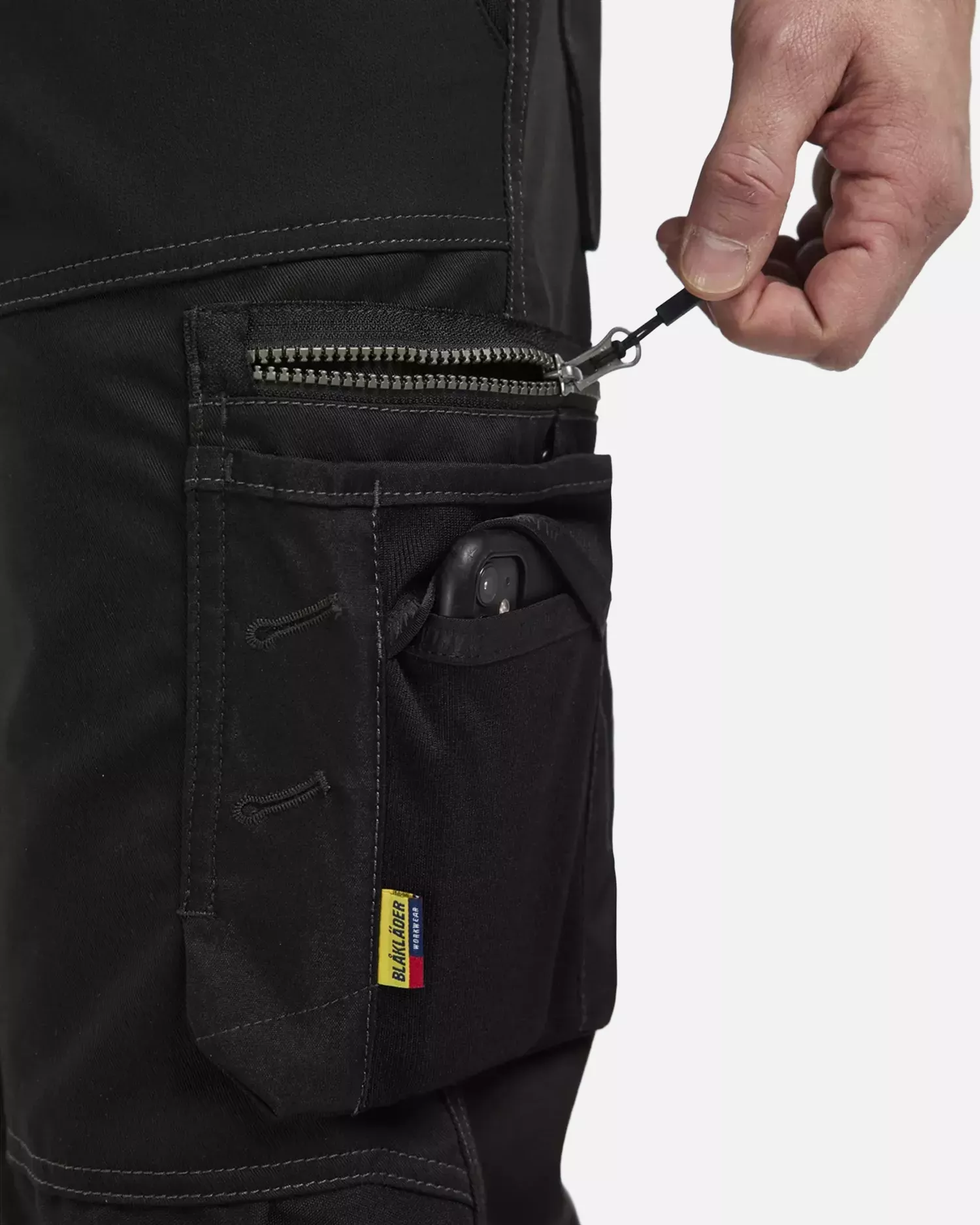 Blaklader 179918609900, Stretch Craftsman Work Trousers, Black, image 9