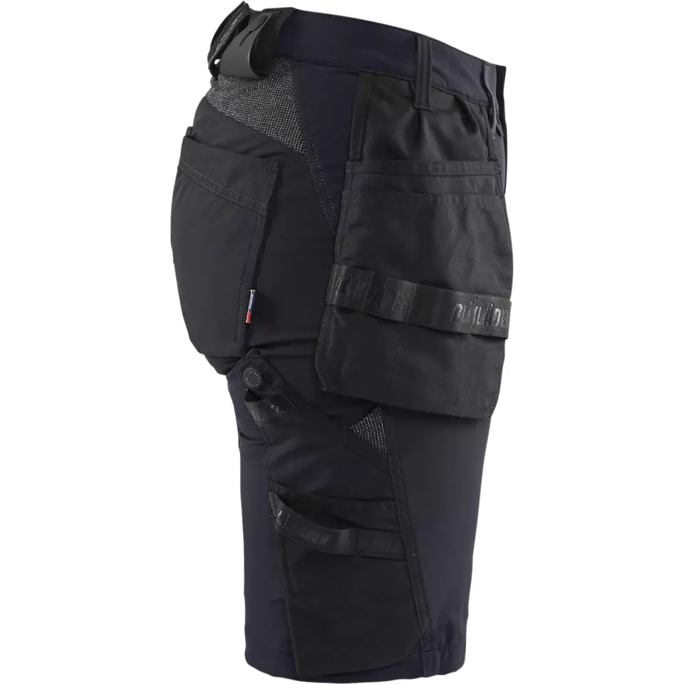 Blaklader 718316458699, Ladies 4-Way Stretch Craftsman Shorts, Dark Navy/Black, image 2, gallery thumbnail