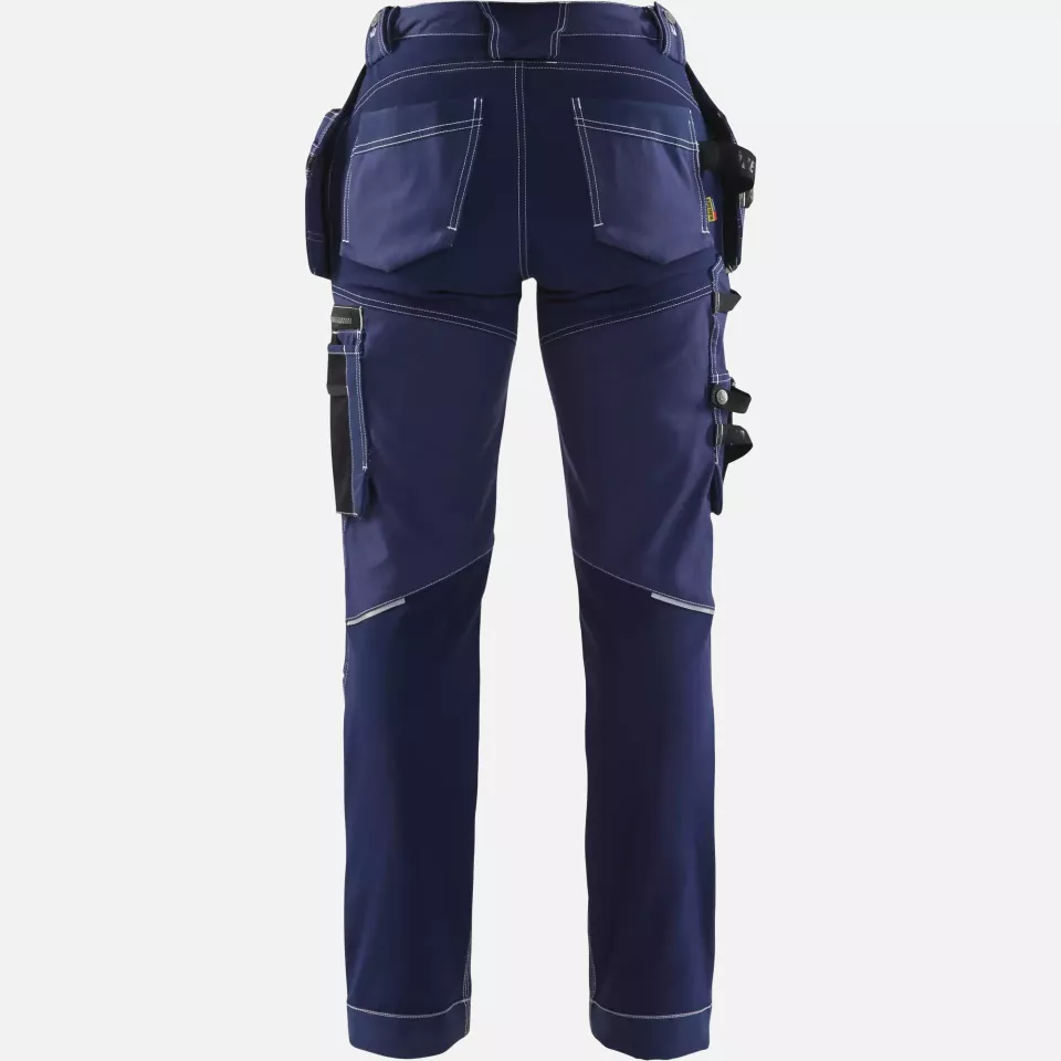 Blaklader 713013708800, Ladies Stretch Craftsman Work Trousers, Navy Blue, image 4, gallery thumbnail