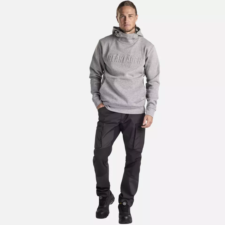 Blaklader 353011579000, 3D Kapuzen Sweatshirt, Grau Melange, image 5, gallery thumbnail