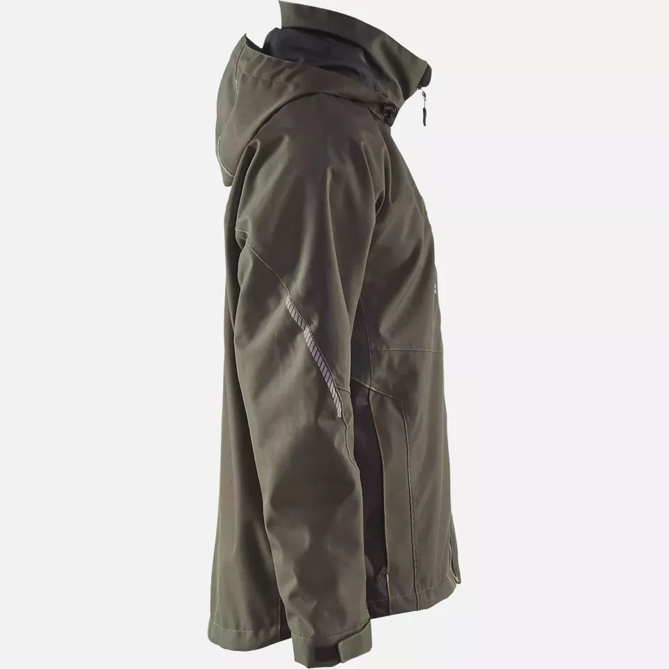Blaklader 489019774599, Lined Lightweight Winter Jacket, Dark Olive Green/Black, image 2, gallery thumbnail