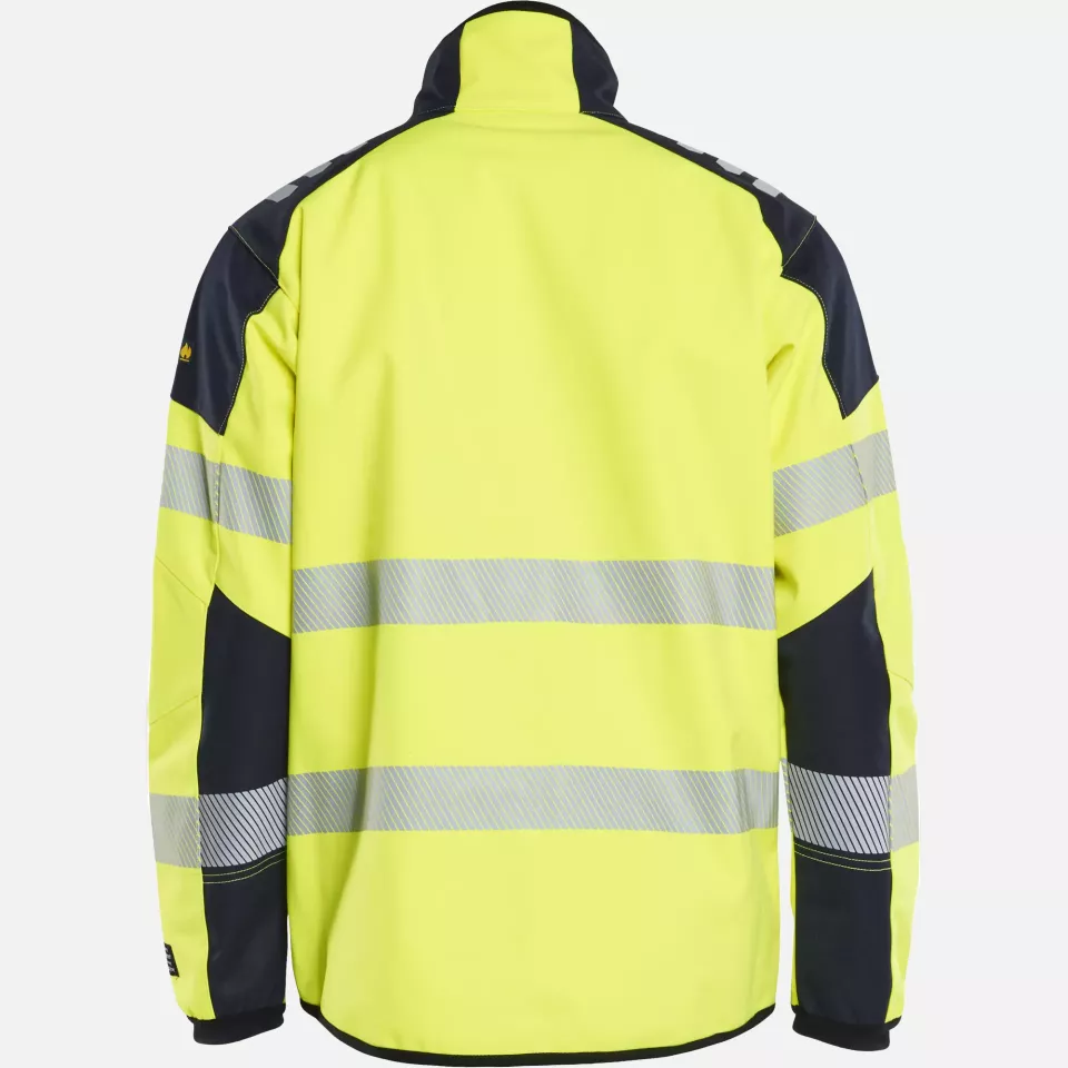 Blaklader 494815603389, Multi-Norm Softshell Jacket, Yellow/Navy, image 4, gallery thumbnail