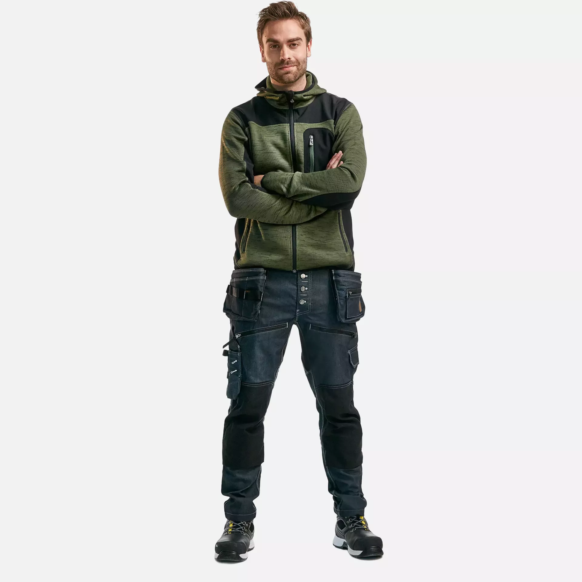 Blaklader 493021174699, Softshell Knit Jacket, Army Green/Black, image 5
