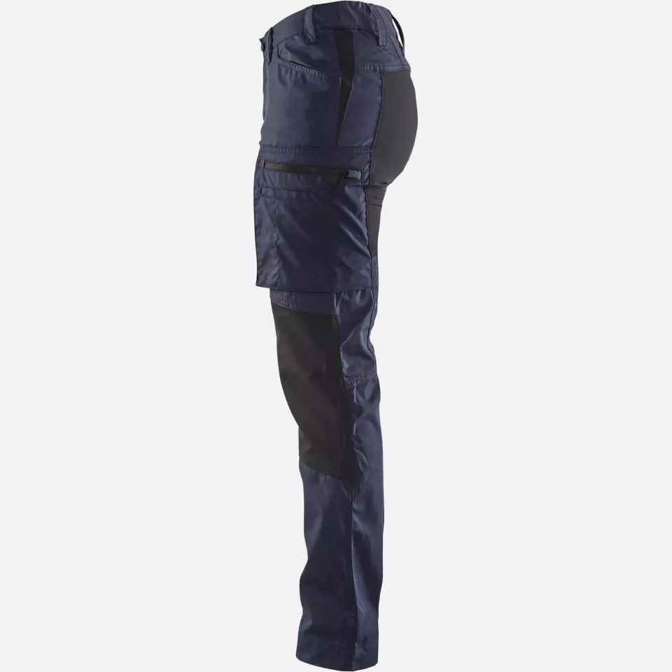 Blaklader 715918458699, Ladies Stretch Work Trousers, Dark Navy/Black, image 3, gallery thumbnail