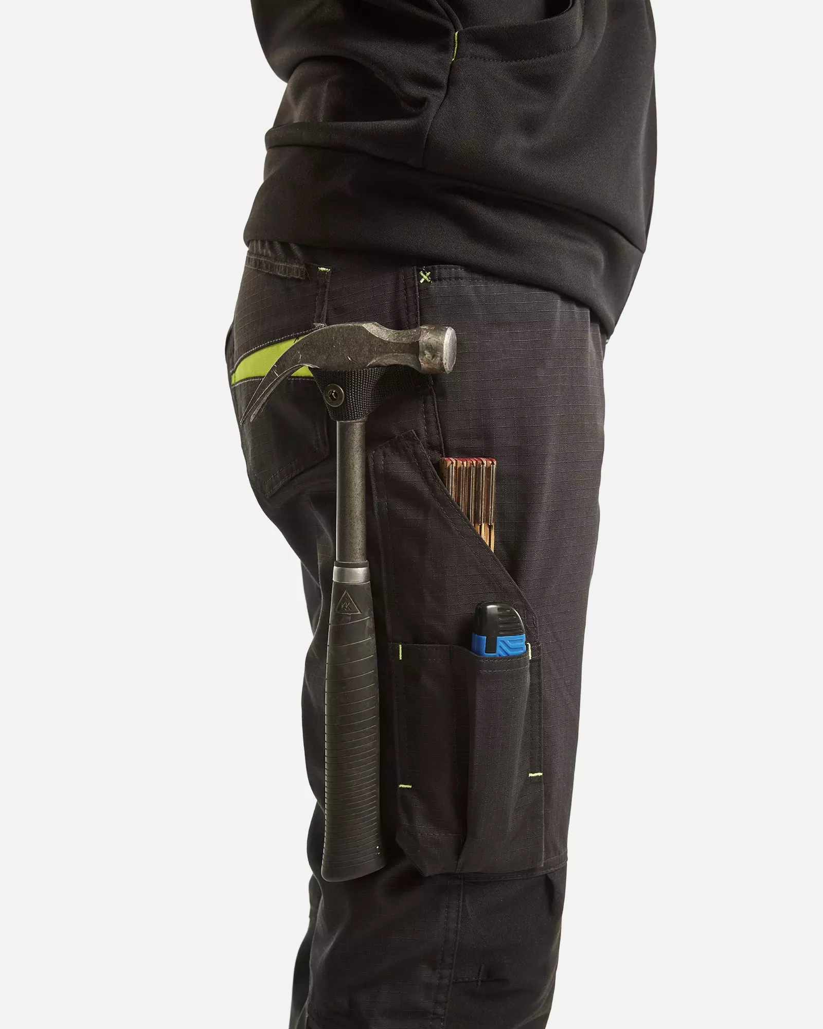 Blaklader 719513309933, Damen Stretch Arbeitshose, Schwarz/Gelb, image 11