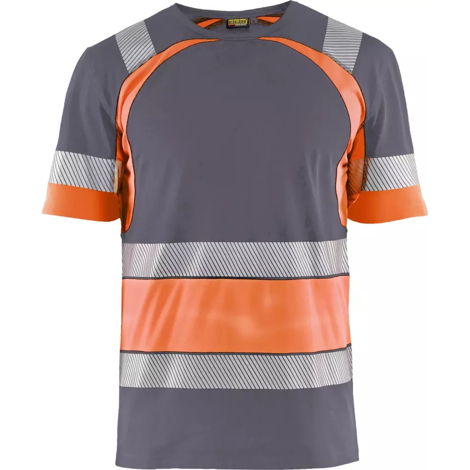 Blaklader 342110309653, High Vis T-Shirt, Mittelgrau/Orange