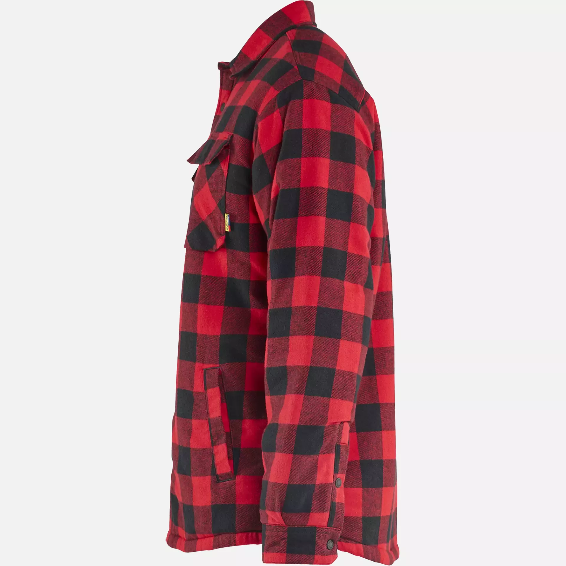 Blaklader 470411685699, Pilefutter Flanellhemd, Rot/Schwarz, image 3