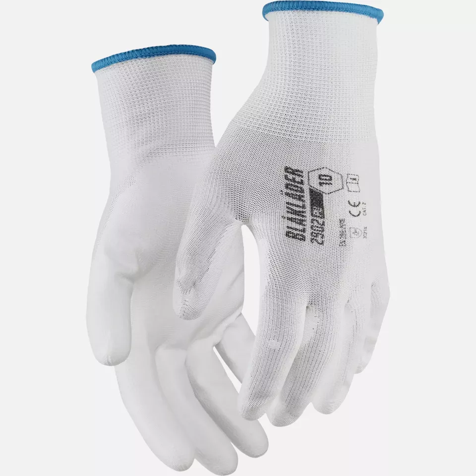 Blaklader 290214531000, PU Dipped Work Glove, White, image 1, gallery thumbnail