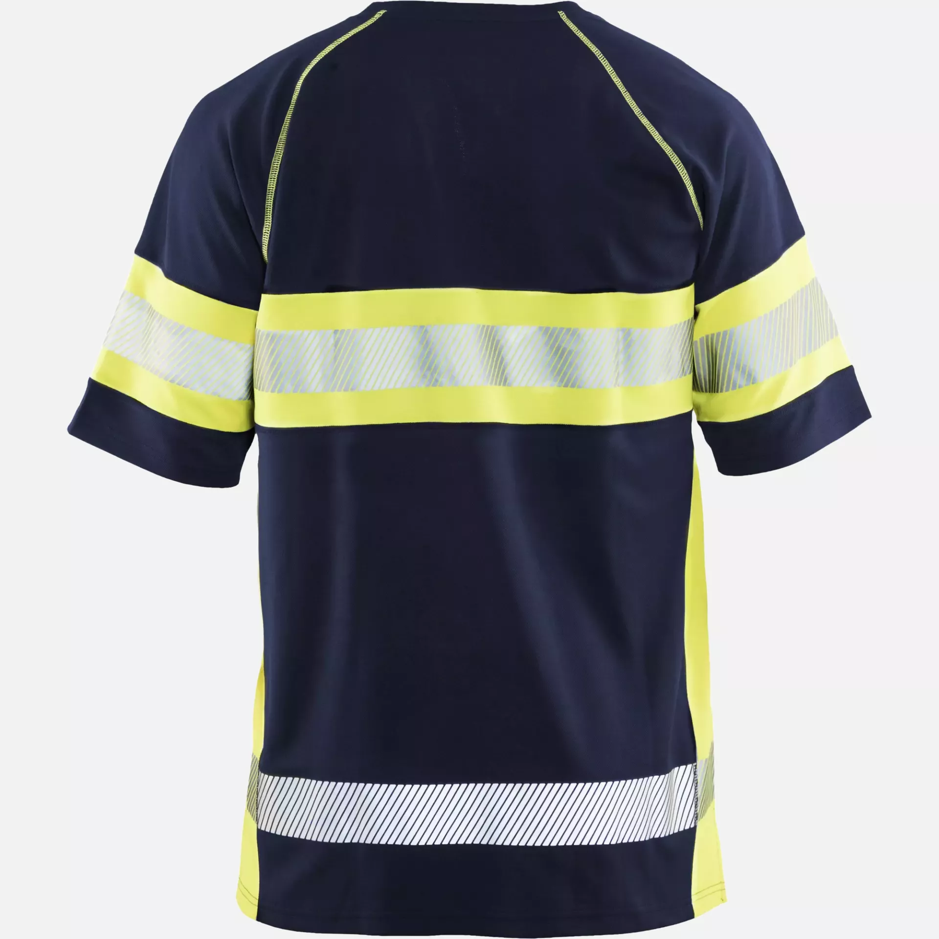 Blaklader 333710518933, High Vis UV Protection T-Shirt, Navy Blue/ Yellow, image 4