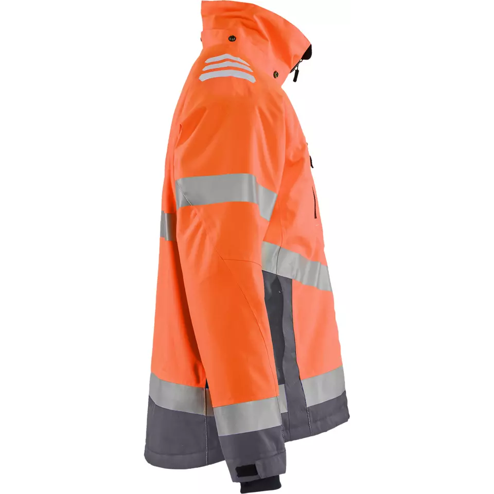 Blaklader 478019775396, High Vis Lined Lightweight Winter Jacket, Orange/Medium Grey, image 2, gallery thumbnail