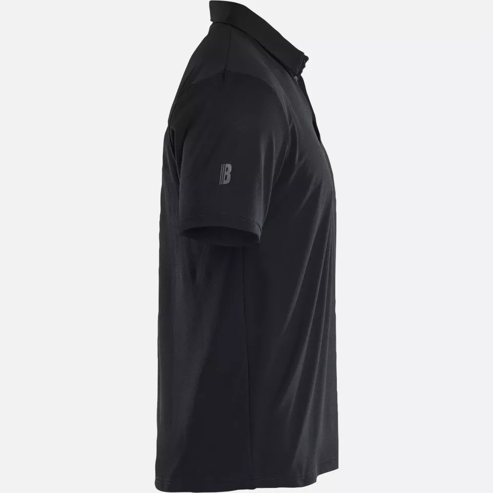 Blaklader 341611269900, Functional UV Protection Polo Shirt, Black, image 2, gallery thumbnail