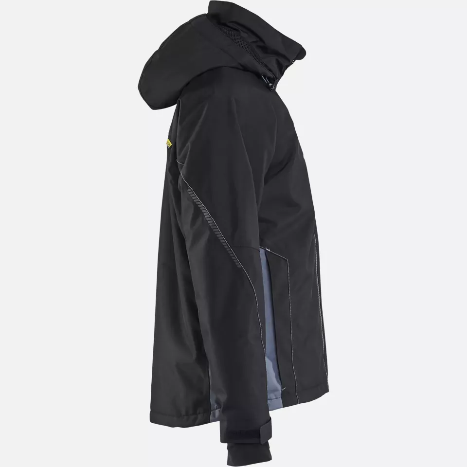 Blaklader 489019779994, Lined Lightweight Winter Jacket, Black/Grey, image 2, gallery thumbnail