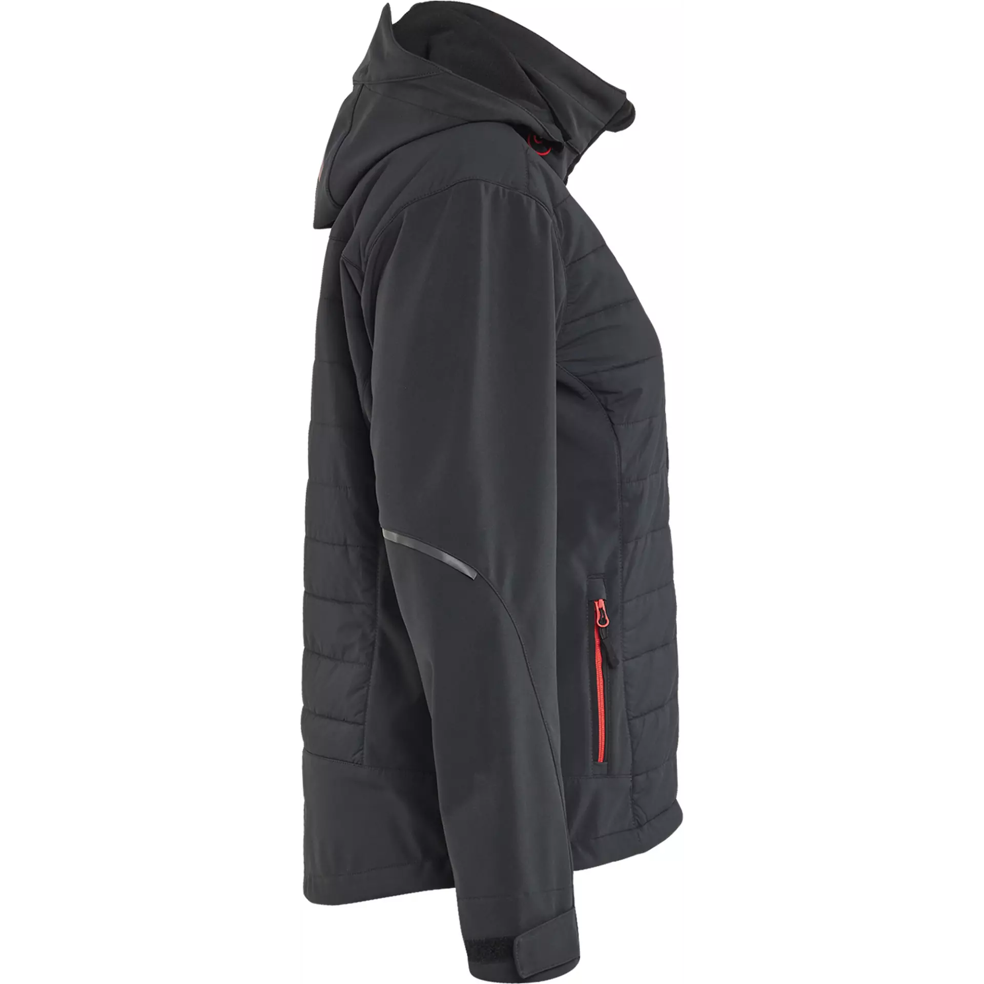 Blåkläder 473325139956, Women's Hybrid Jacket, Black/Red, image 2