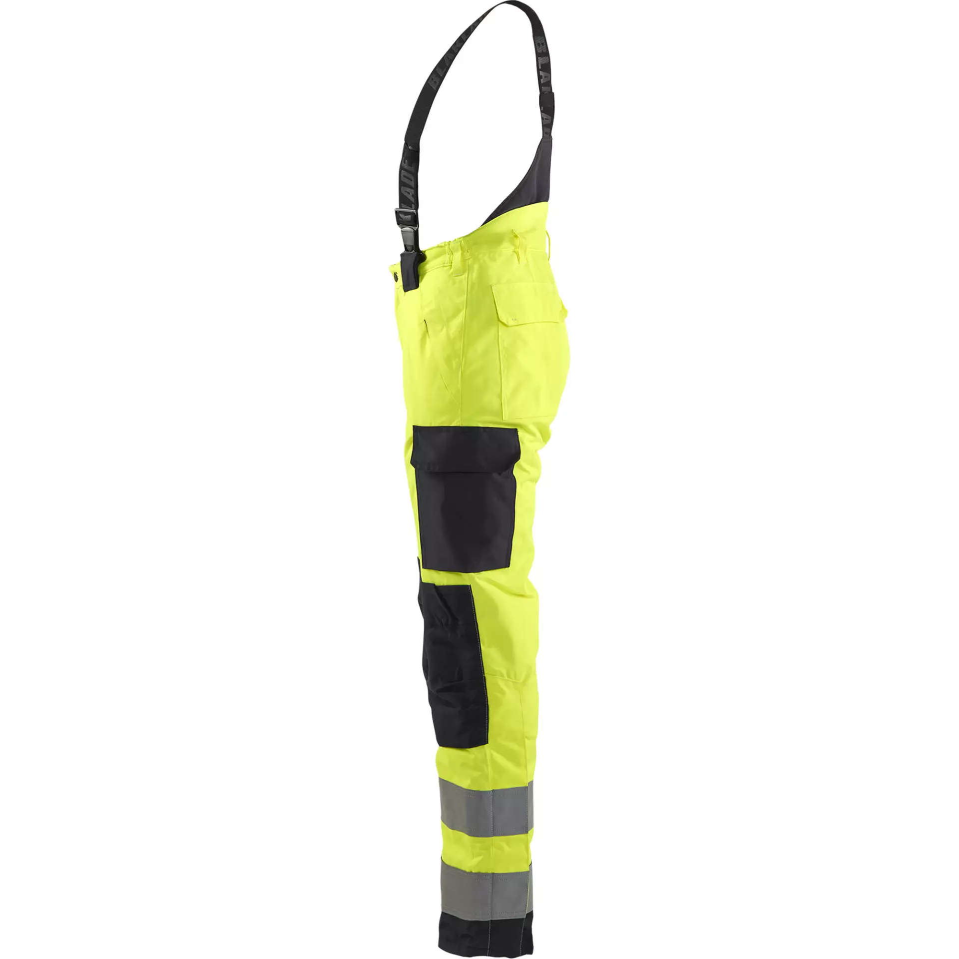 Blåkläder 788519773399, High Vis Ladies Winter Work Trousers, Yellow/Black, image 3