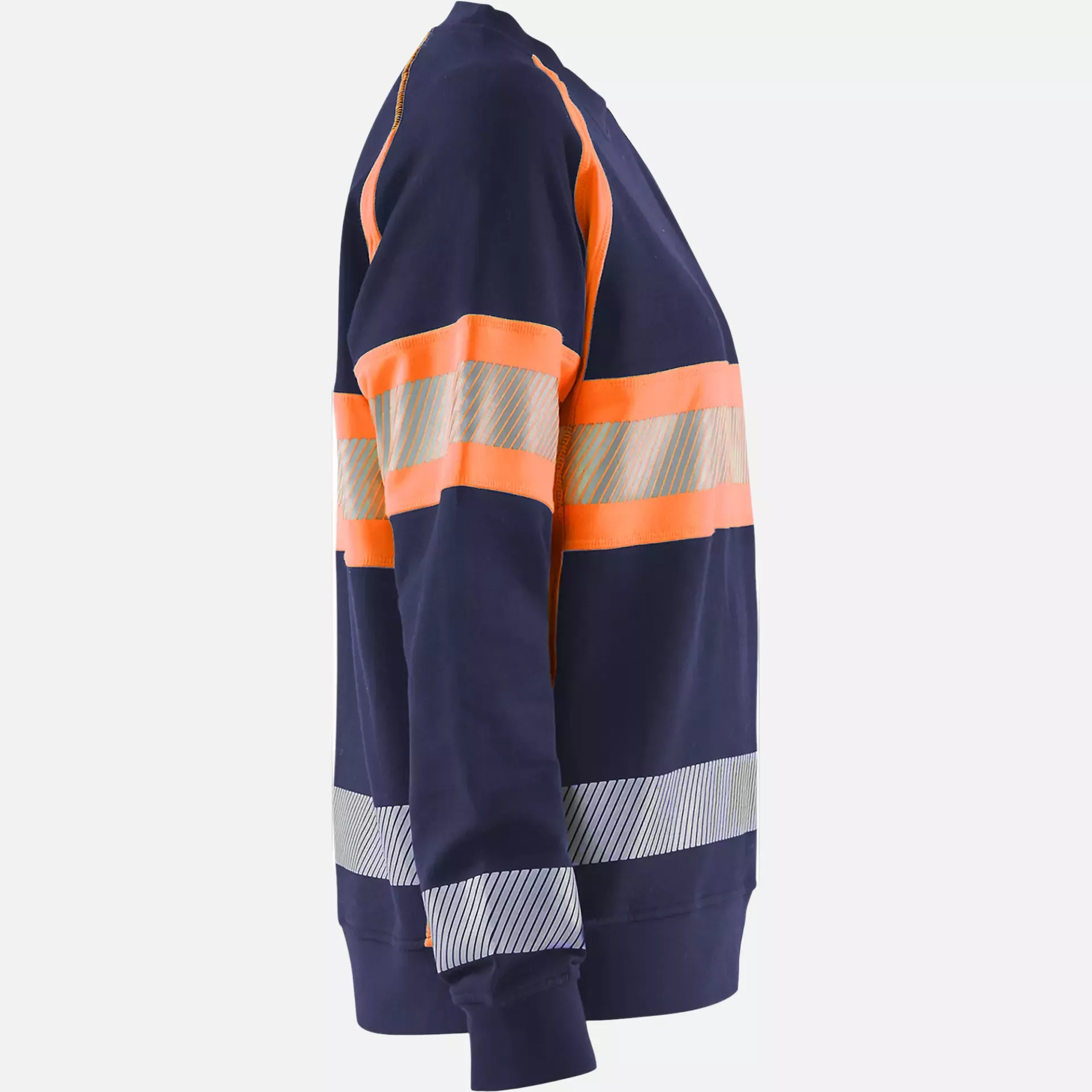 Blaklader 340911588953, High Vis Women's Sweatshirt, Navy Blue/Orange, image 2