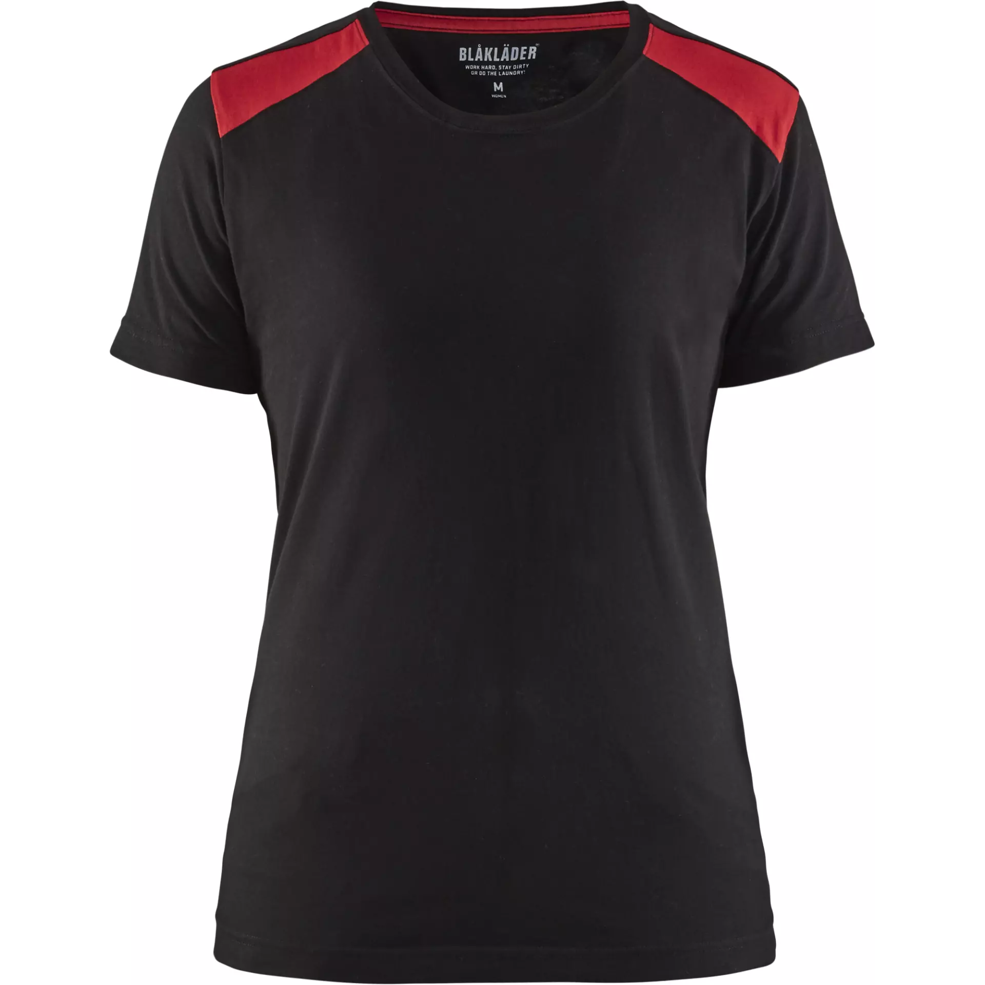 Blaklader 347910429956, Women's T-Shirt, Black/Red