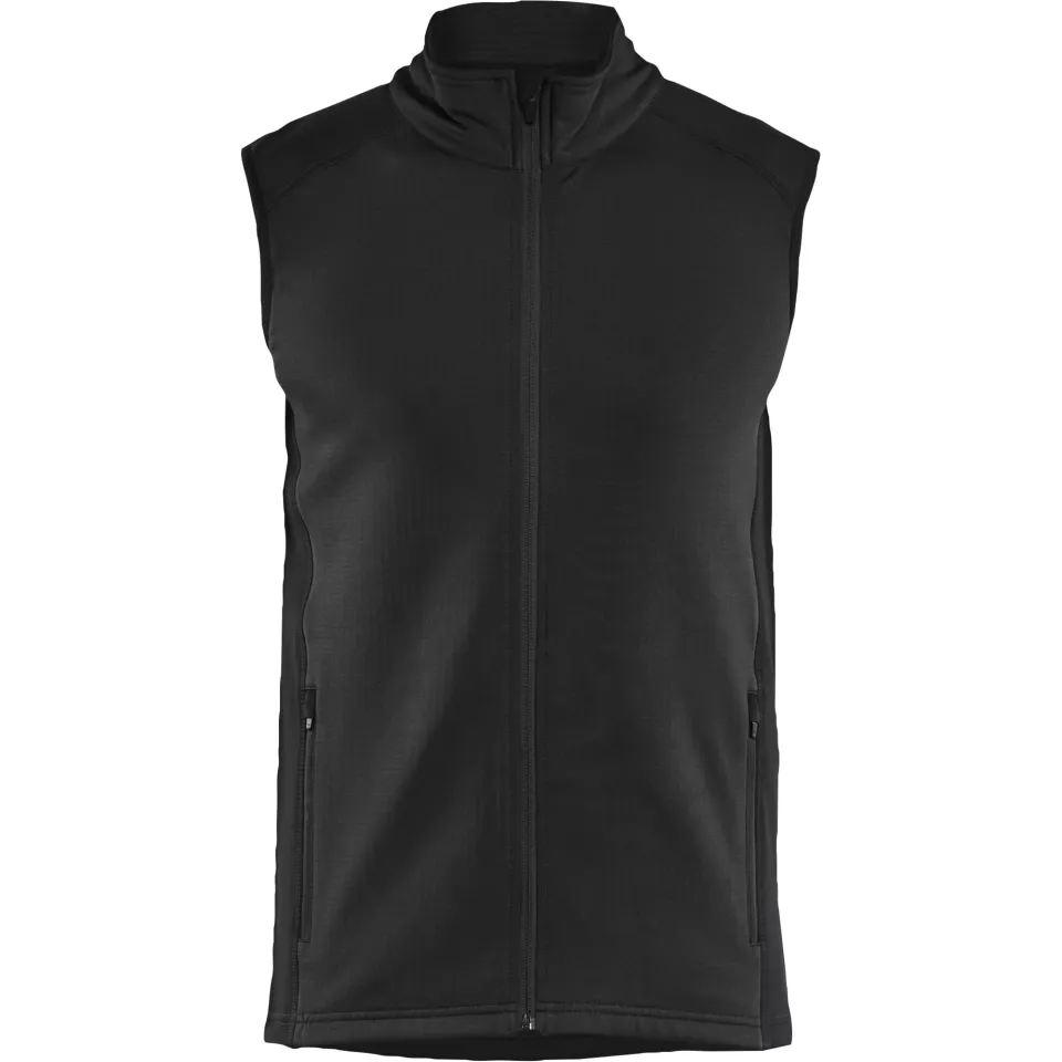 Blaklader 473625399900, STRIKER Fleece Vest, Black