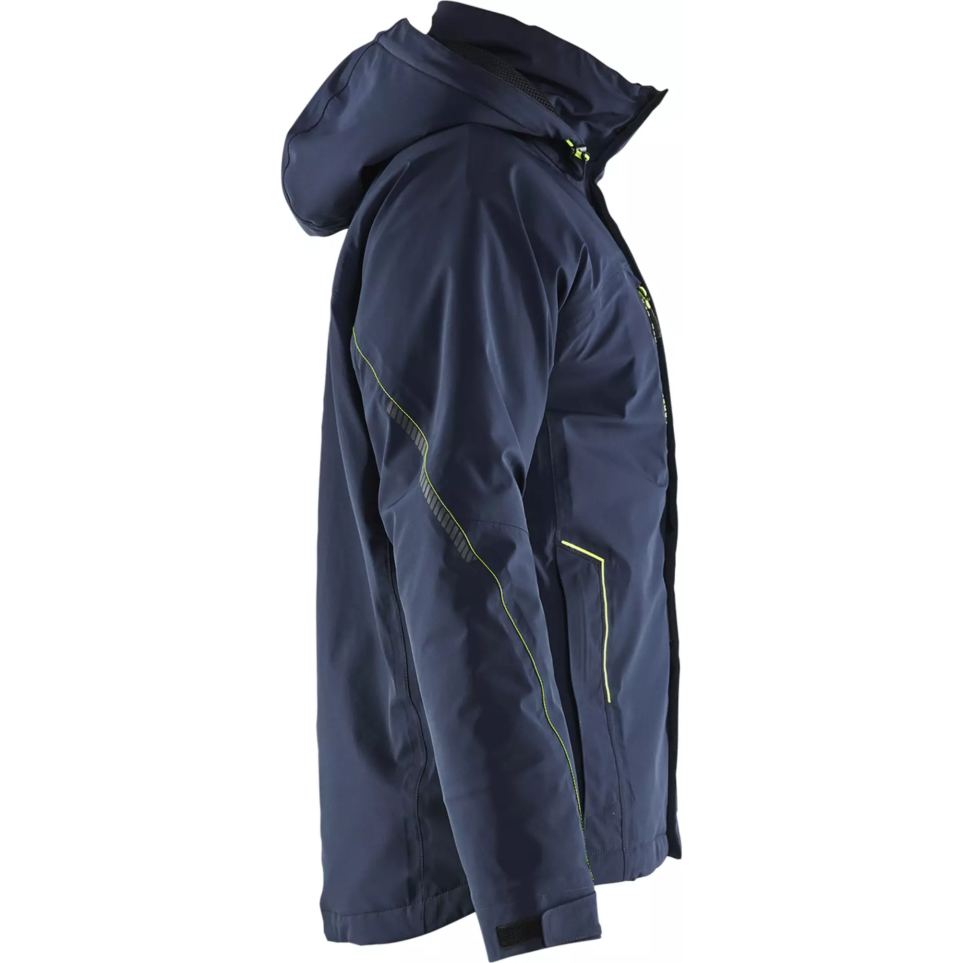Blaklader 448419178633, Lined Lightweight Stretch Winter Jacket, Dark Navy Blue/Yellow, image 2