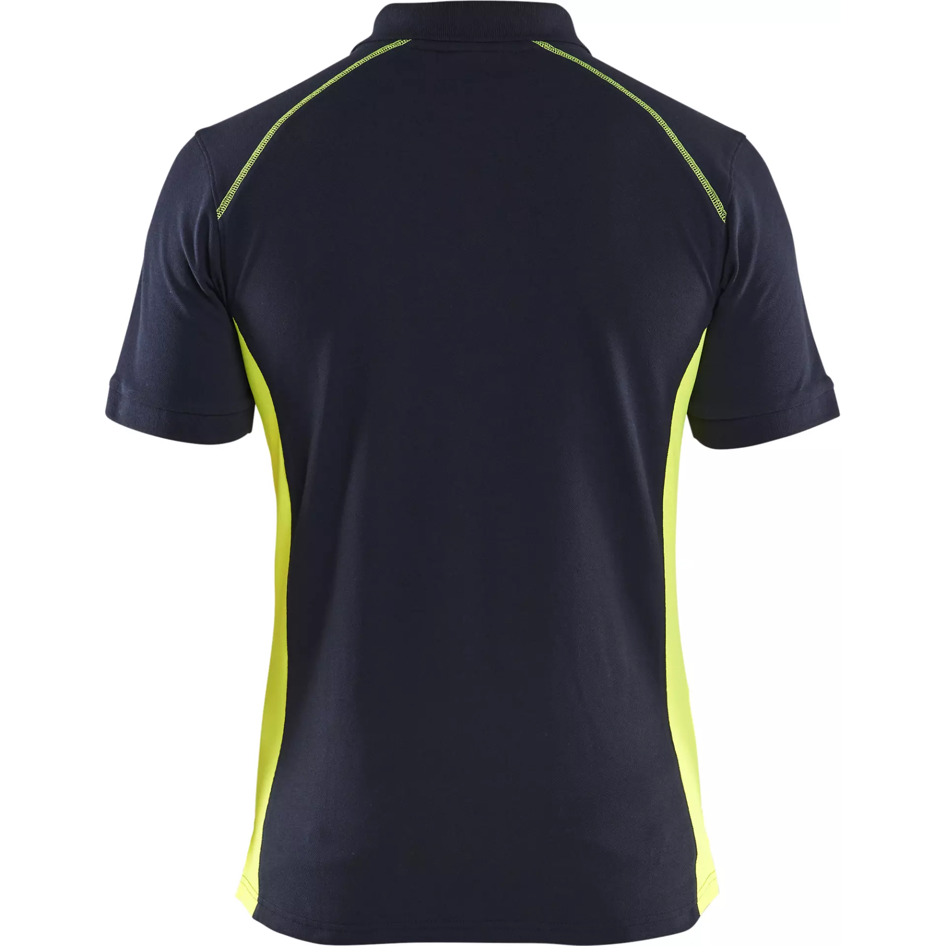 Blaklader 332410508633, Polo Shirt, Dark Navy/Yellow, image 4